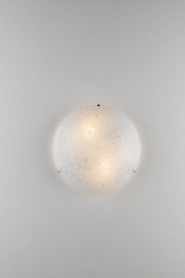 Plafoniera Esagram corpo bianco 2XE27 - Luce Ambiente Design - immagine 1