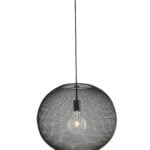 Sospensione Esedra corpo nero 1XE27 50X39CM - Luce Ambiente Design