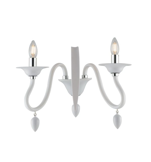 Applique Estefan corpo bianco 2XE14 - Luce Ambiente Design - immagine 1