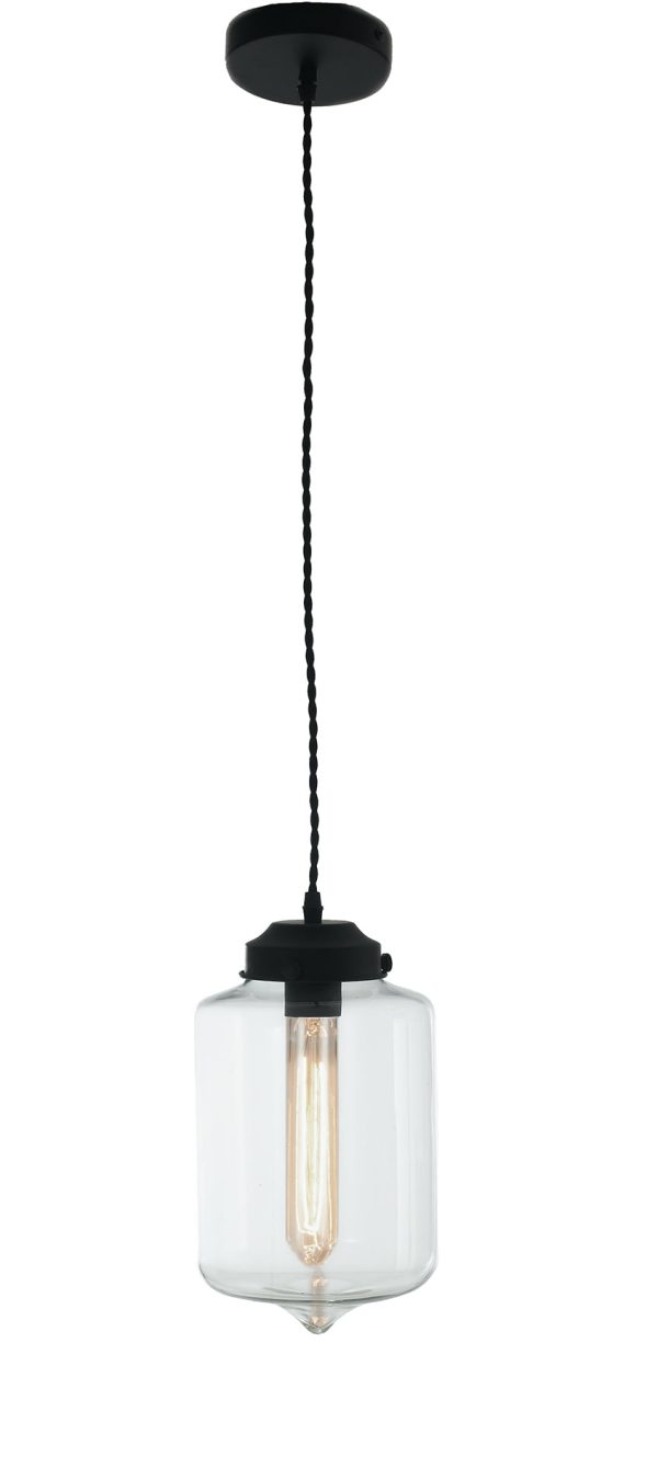 Sospensione Evelyn corpo trasparente 1XE27 - Luce Ambiente Design - immagine 1