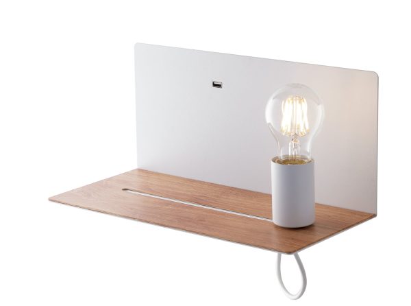 Applique Flash corpo bianco 1XE27 - Luce Ambiente Design - immagine 1