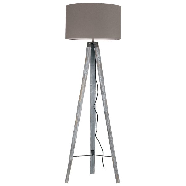 Piantana Gallery corpo legno 1XE27 - Luce Ambiente Design - immagine 1