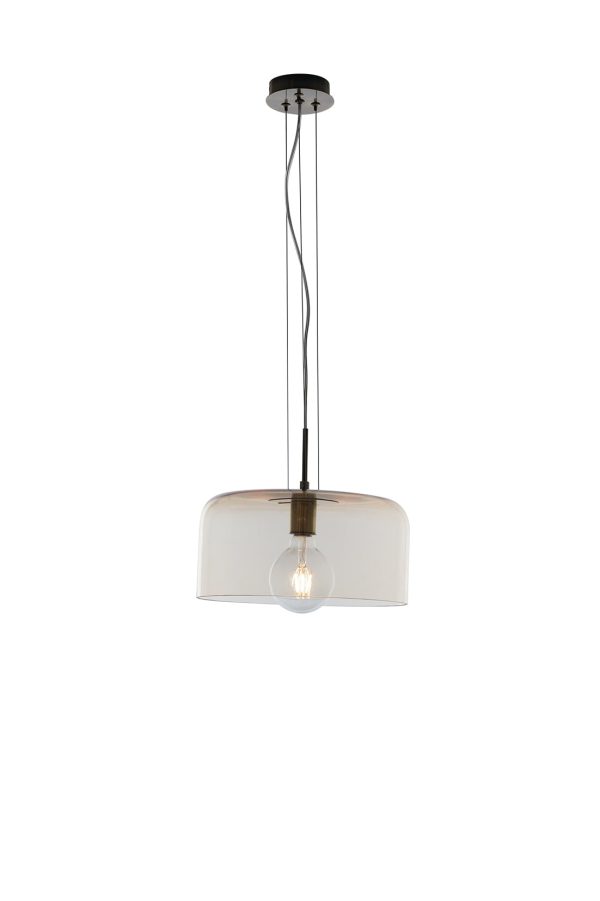 Sospensione Gibus corpo ambra 1XE27 - Luce Ambiente Design - immagine 1