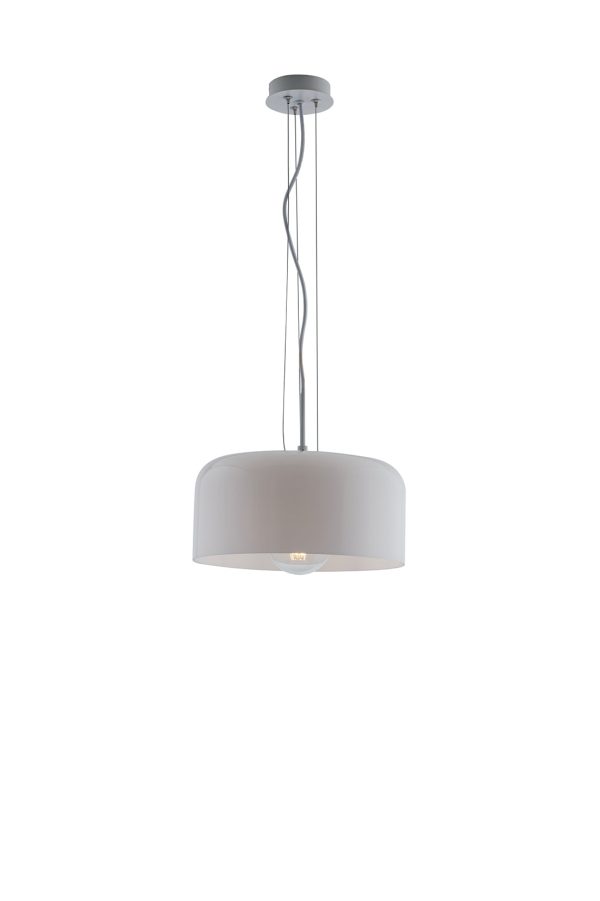 Sospensione Gibus corpo bianco 1XE27 - Luce Ambiente Design - immagine 1