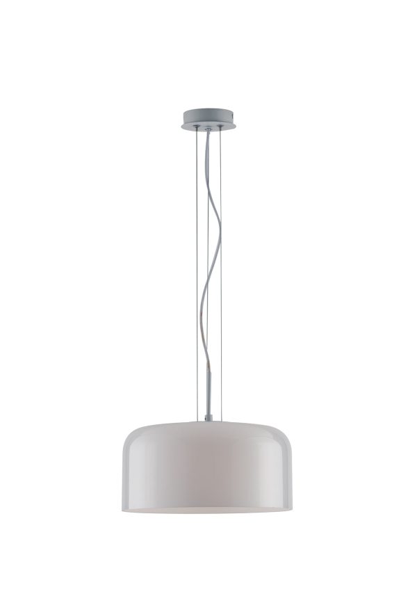 Sospensione Gibus corpo bianco 1XE27 - Luce Ambiente Design - immagine 1