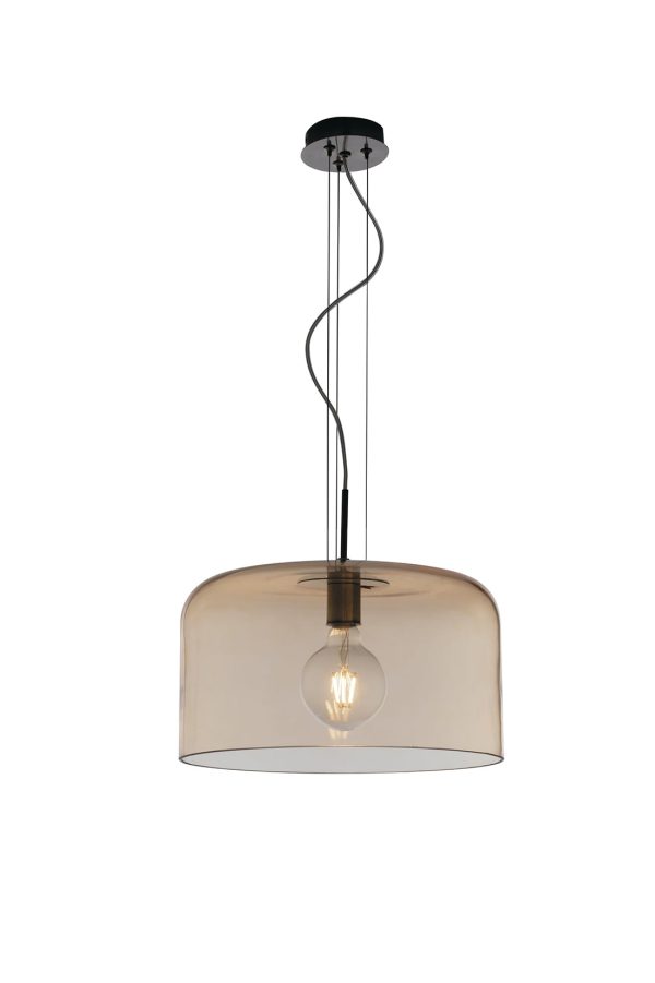 Sospensione Gibus corpo ambra 1XE27 - Luce Ambiente Design - immagine 1