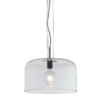 Sospensione Gibus corpo trasparente 1XE27 40X20CM - Luce Ambiente Design