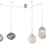 Sospensione Greenwich corpo multicolore 4XE27 - Luce Ambiente Design