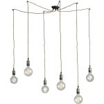 Sospensione Groove corpo rame 6XE27 - Luce Ambiente Design