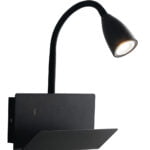 Applique Gulp corpo nero 1XGU10 23X49X27CM - Luce Ambiente Design