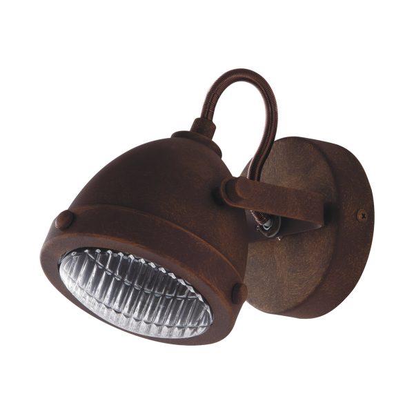 I-HABANA-AP1 APPLIQUE HABANA RUGGINE 1XGU10 - Luce Ambiente Design - immagine 1