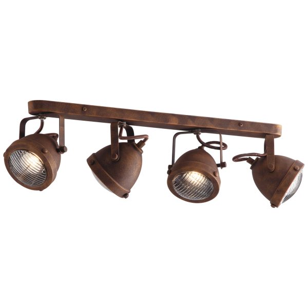 APPLIQUE HABANA RUGGINE 4XGU10 - Luce Ambiente Design - immagine 1