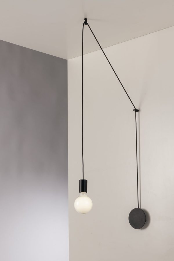 Plafoniera Habitat corpo nero 1XE27 - Luce Ambiente Design - immagine 1