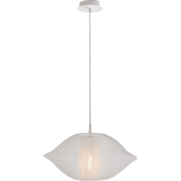 Sospensione Harem corpo bianco 1XE27 - Luce Ambiente Design - immagine 1