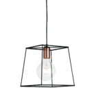 Sospensione Harlem corpo nero 1XE27 - Luce Ambiente Design