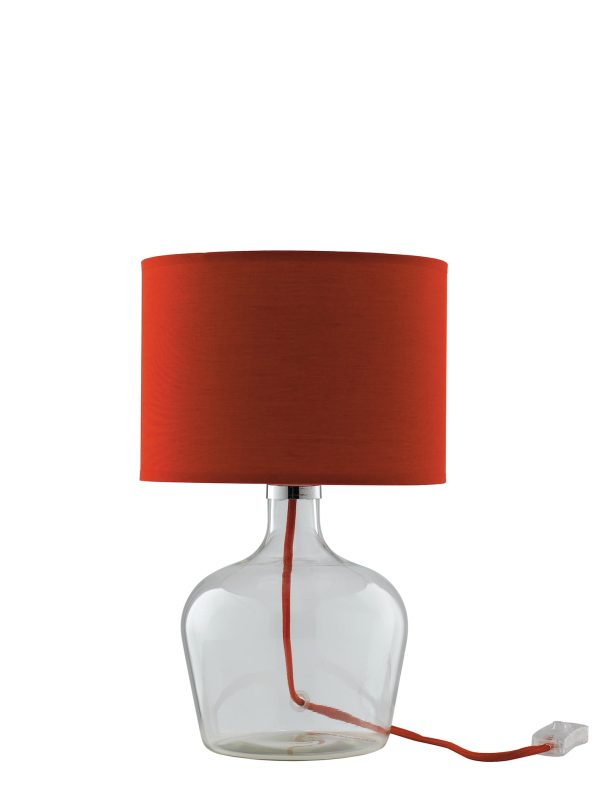 Lume Hendrix corpo rosso 1XE27 - Luce Ambiente Design - immagine 1