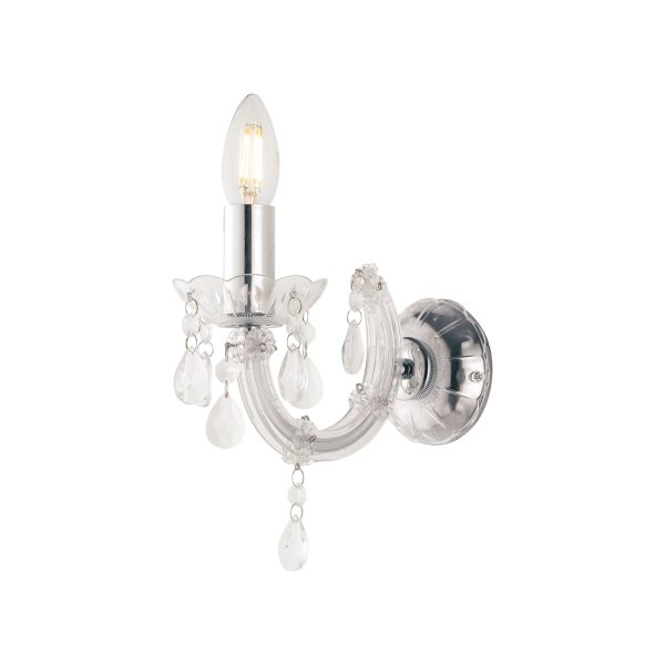 Applique Houston corpo trasparente 1XE14  - Luce Ambiente Design - immagine 1