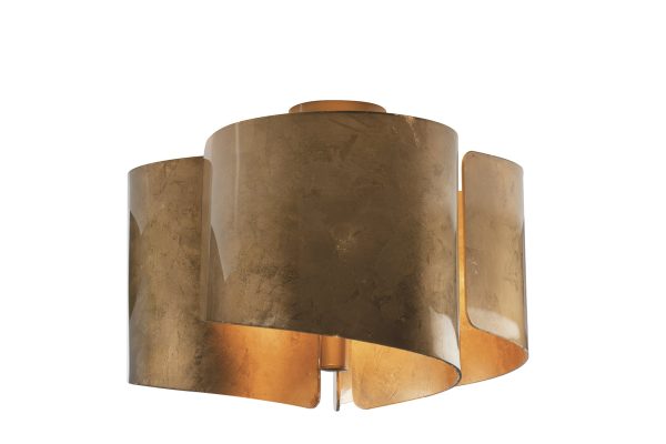 Plafoniera Imagine corpo oro 3XE27 - Luce Ambiente Design - immagine 1