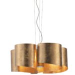 Sospensione Imagine corpo oro 5XE27 - Luce Ambiente Design