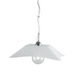 Sospensione Iside corpo bianco 1XE27 - Luce Ambiente Design