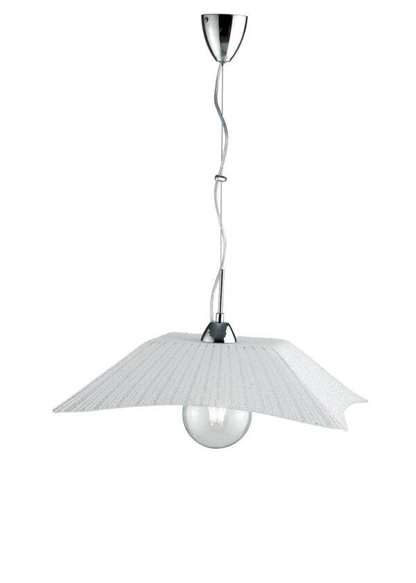 Sospensione Iside corpo bianco 1XE27 - Luce Ambiente Design - immagine 1