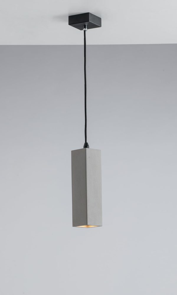 Sospensione in cemento Kruk grigio 1xGU10- Luce Ambiente Design - immagine 1