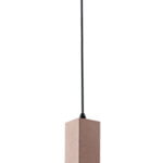 Sospensione in cemento Kruk rosso 1xGU10 - Luce Ambiente Design