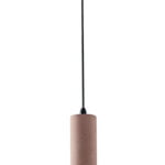 Sospensione tubolare in cemento Kruk rosso 1xGU10 - Luce Ambiente Design