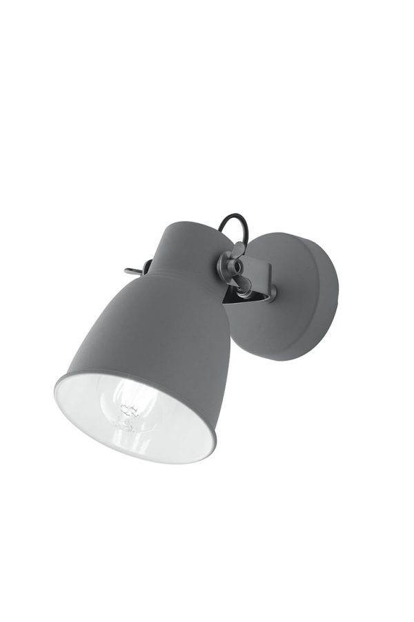 Applique Legend corpo grigio 1XE27  - Luce Ambiente Design - immagine 1