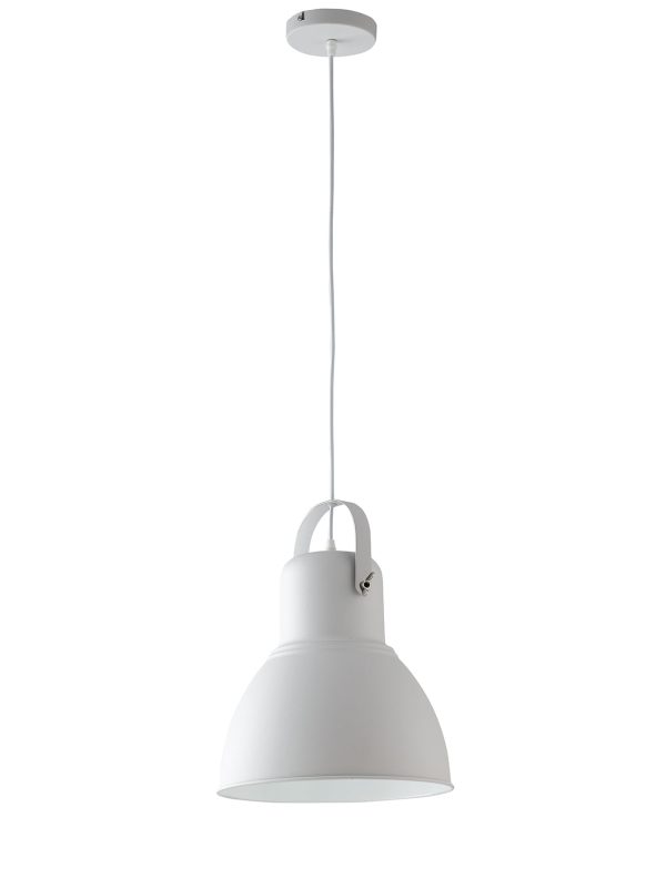 Sospensione Legend corpo bianco1XE27 31,5X40CM - Luce Ambiente Design - immagine 1