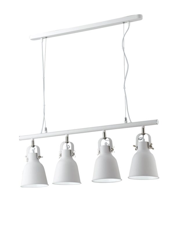 Sospensione Legend corpo bianco 4XE27 85,5X15,5X31,3CM - Luce Ambiente Design - immagine 1
