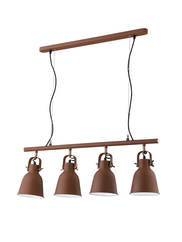 Sospensione Legend corpo rame 4XE27 - Luce Ambiente Design - immagine 1