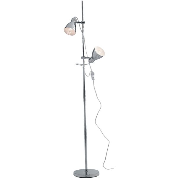 Piantana Lemonde corpo cromo 2XE27 - Luce Ambiente Design - immagine 1