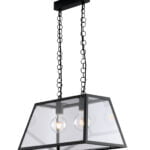Sospensione Lexington corpo nero 2XE27 - Luce Ambiente Design