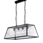 Sospensione Lexington corpo nero  4XE27 - Luce Ambiente Design