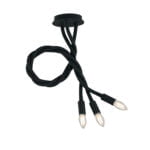 Plafoniera Lover corpo nero 3XE14 - Luce Ambiente Design