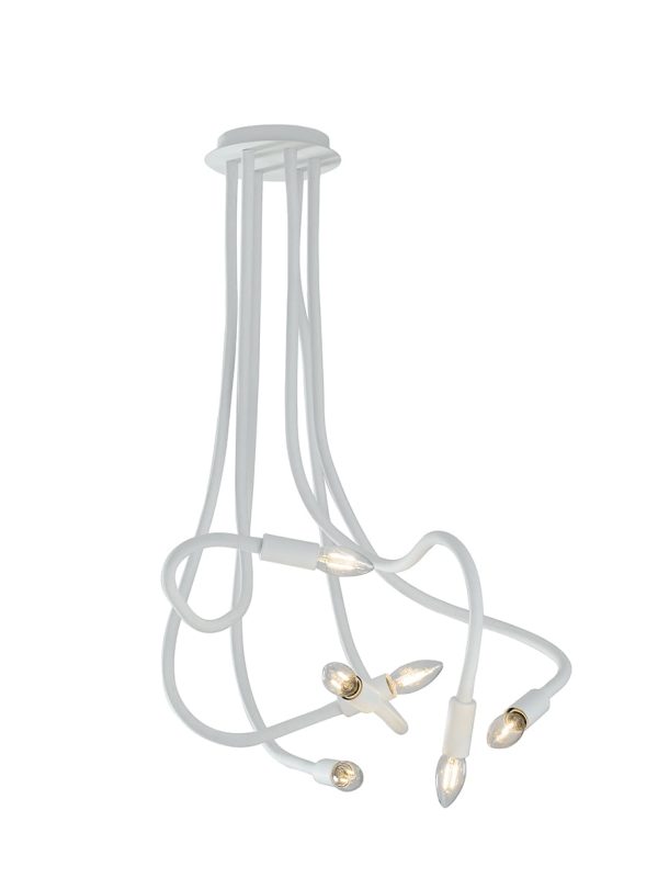 Plafoniera Lover corpo bianco 6XE14 150X120CM - Luce Ambiente Design - immagine 1