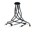 Plafoniera Lover corpo nero 6XE14 - Luce Ambiente Design