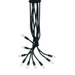 Plafoniera Lover corpo nero 9XE14 - Luce Ambiente Design