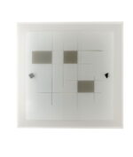 Plafoniera Musa corpo bianco 2XE27 - Luce Ambiente Design