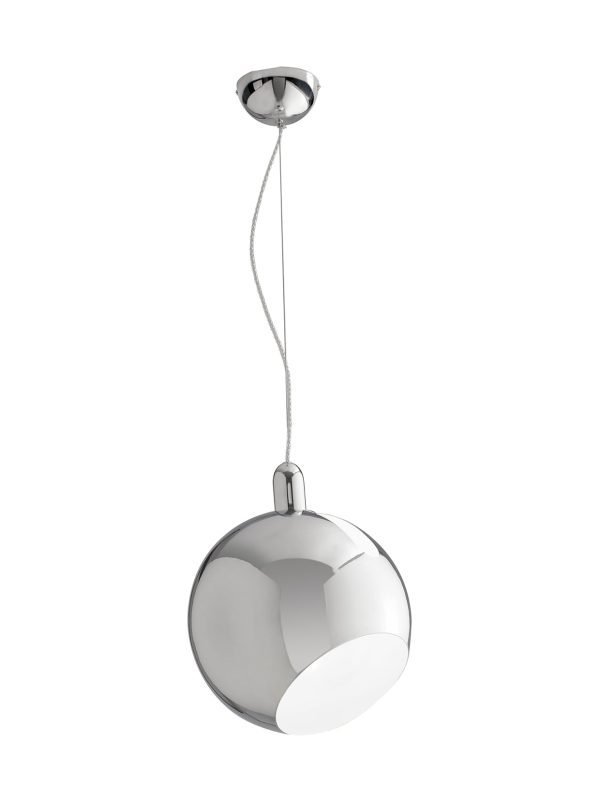 Sospensione Narcisio corpo cromo 1XE27 - Luce Ambiente Design - immagine 1