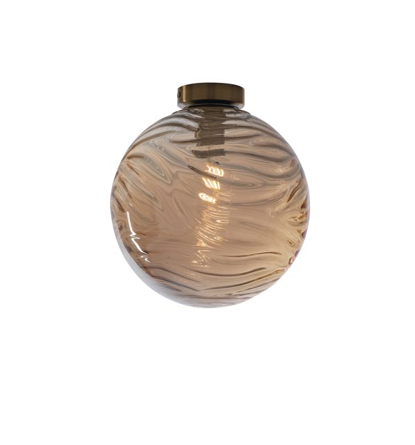 Plafoniera Nereide corpo champagne 1XE27 - Luce Ambiente Design - immagine 1