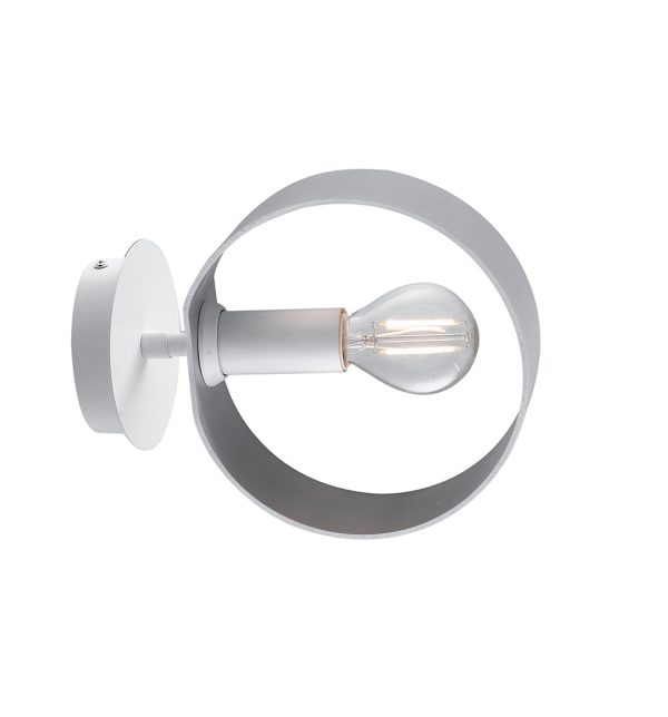 Applique Olympic corpo bianco/argento 1XE14 - Luce Ambiente Design - immagine 1