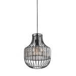 Sospensione Opium corpo nero 1XE27 - Luce Ambiente Design