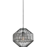 Sospensione Opium corpo nero  1XE27 - Luce Ambiente Design