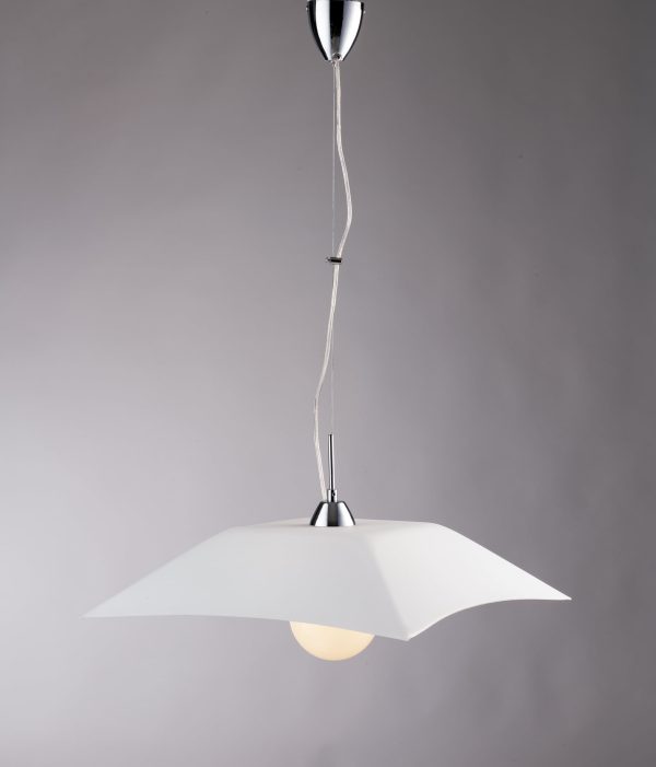 Sospensione Osiride corpo bianco 1XE27 - Luce Ambiente Design - immagine 1