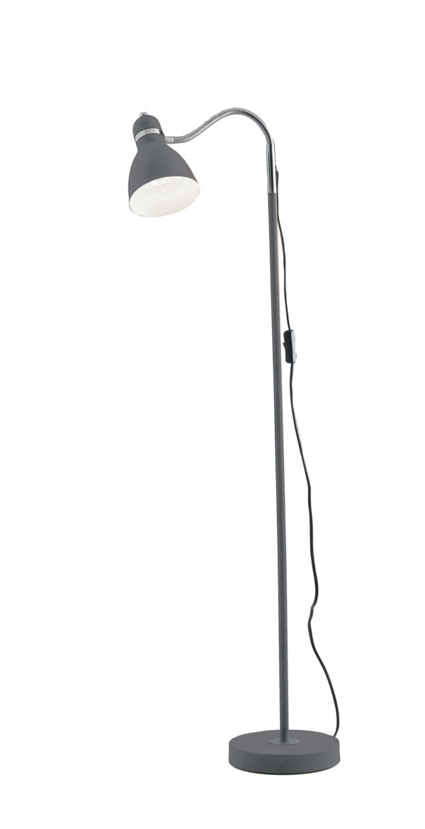 Piantana People corpo grigio 1XE27 - Luce Ambiente Design - immagine 1