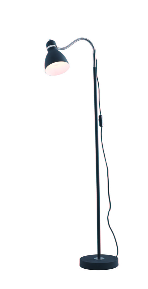 Piantana People corpo nero 1XE27 - Luce Ambiente Design - immagine 1