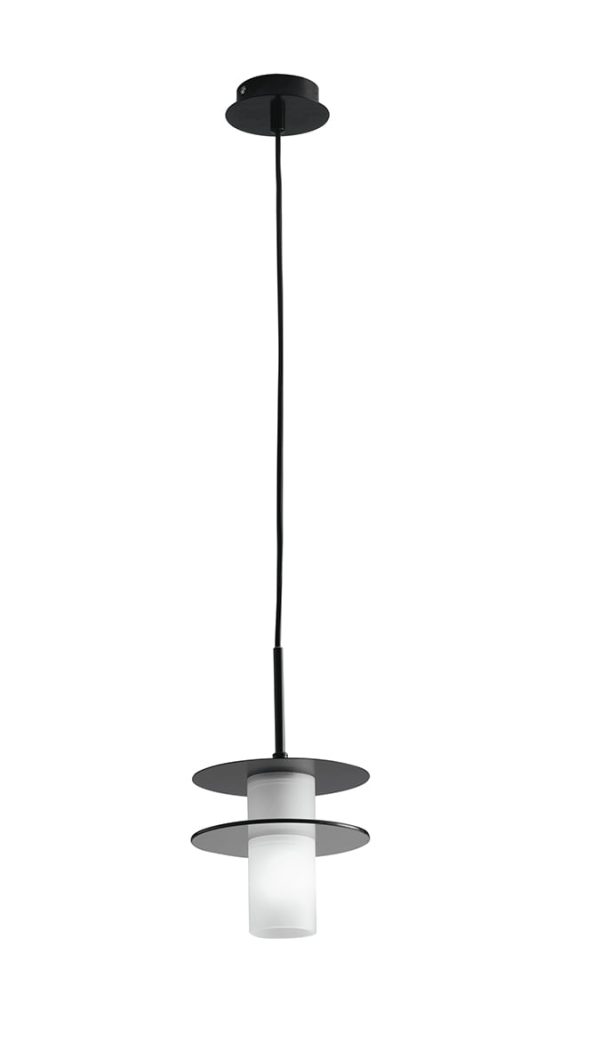 Sospensione Record corpo nero 1XE14 - Luce Ambiente Design - immagine 1