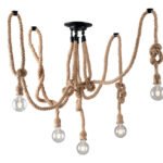 Plafoniera Rope corpo corda 5XE27 - Luce Ambiente Design
